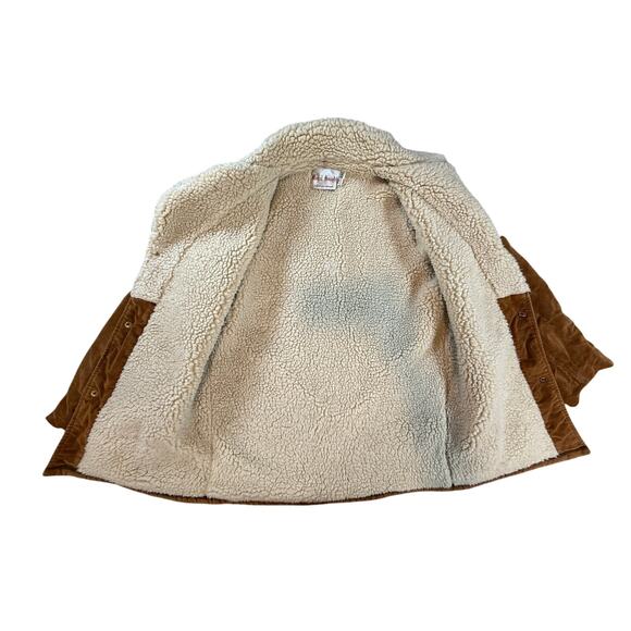 Vintage 70s Royal Knight Corduroy Sherpa Lined Ranch Coat Men’s 42 Long - Picture 4 of 5